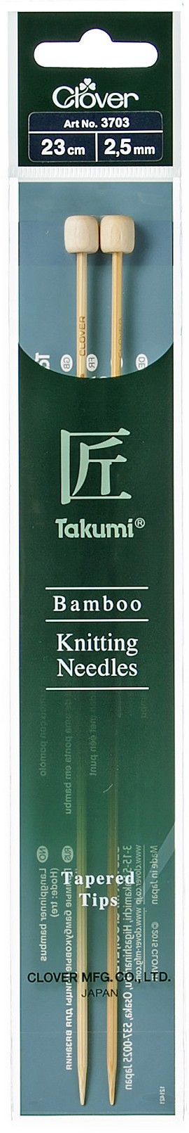 CLOVER Jackenstrickndl. Bambus Takumi 23cm/2.50mm
