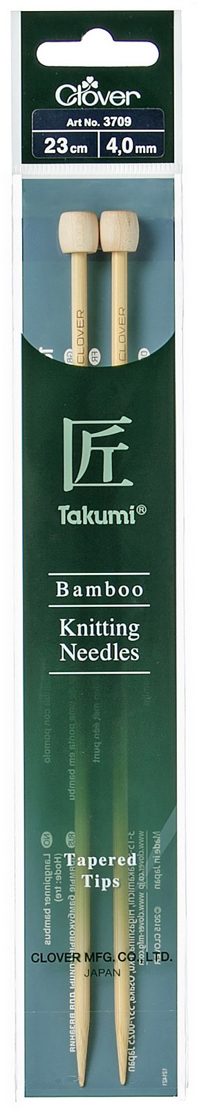 CLOVER Jackenstrickndl. Bambus Takumi 23cm/4.00mm