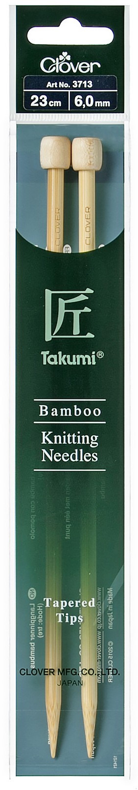 CLOVER Jackenstrickndl. Bambus Takumi 23cm/6.00mm