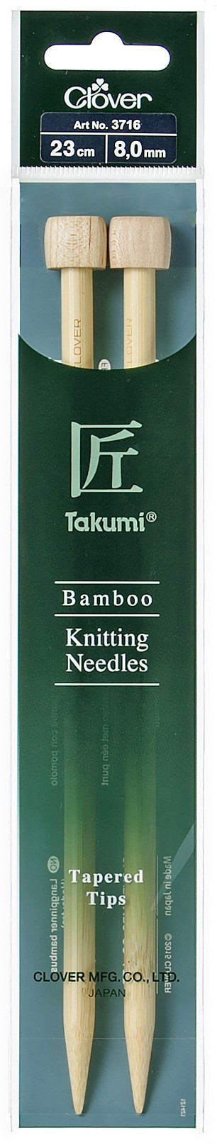 CLOVER Jackenstrickndl. Bambus Takumi 23cm/8.00mm