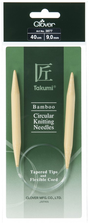 CLOVER Rundstrickndl. Bambus Takumi 40cm/9.00mm