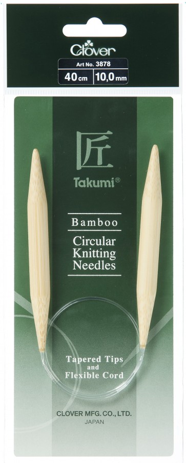 CLOVER Rundstrickndl. Bambus Takumi 40cm/10.00mm