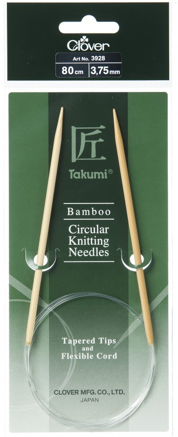 CLOVER Rundstrickndl. Bambus Takumi 80cm/3.75mm