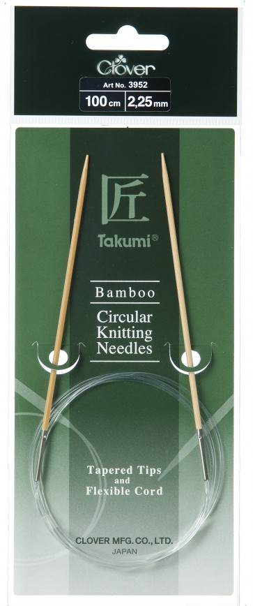 CLOVER Rundstrickndl. Bambus Takumi 100cm/2.25mm