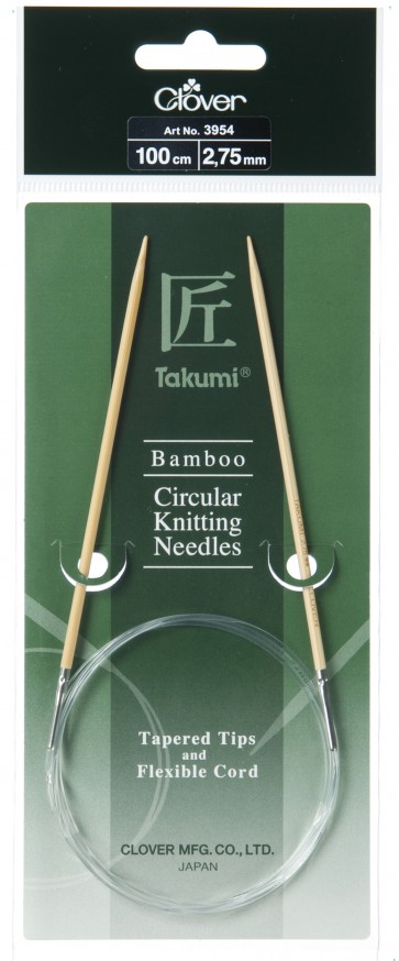 CLOVER Rundstrickndl. Bambus Takumi 100cm/2.75mm