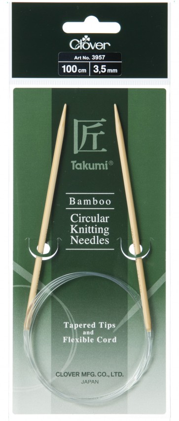 CLOVER Rundstrickndl. Bambus Takumi 100cm/3.50mm