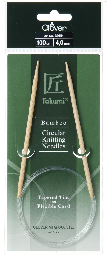 CLOVER Rundstrickndl. Bambus Takumi 100cm/4.00mm