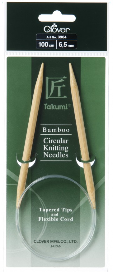 CLOVER Rundstrickndl. Bambus Takumi 100cm/6.50mm