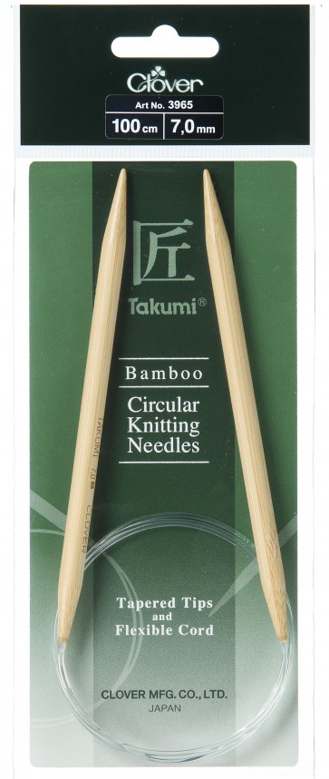 CLOVER Rundstrickndl. Bambus Takumi 100cm/7.00mm