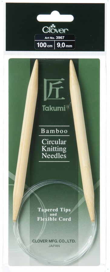 CLOVER Rundstrickndl. Bambus Takumi 100cm/9.00mm