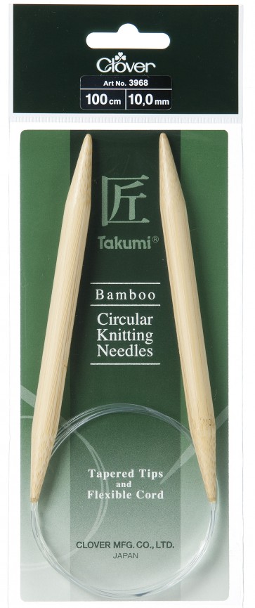 CLOVER Rundstrickndl. Bambus Takumi 100cm/10.00mm