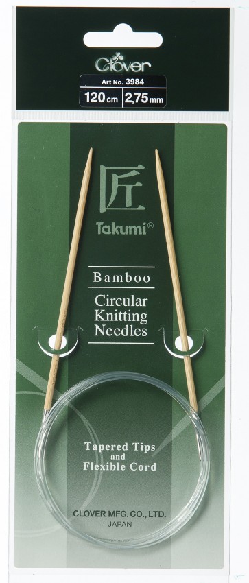 CLOVER Rundstrickndl. Bambus Takumi 120cm/2.75mm