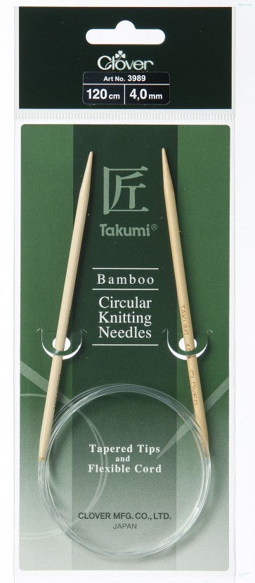 CLOVER Rundstrickndl. Bambus Takumi 120cm/4.00mm