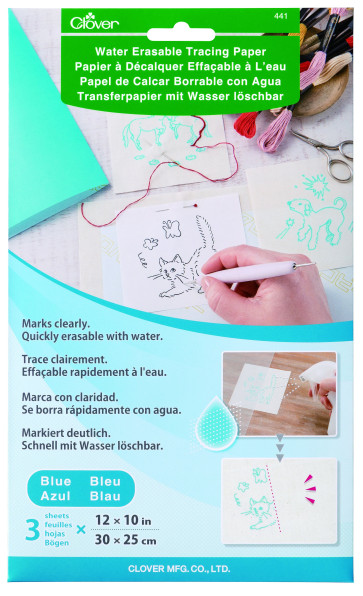 CLOVER Transferpapier mit Wasser löschbar