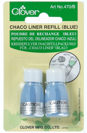 CLOVER Kreidepulver Nachfüllpack. „Chaco Liner“ blau