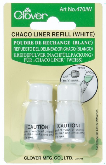 CLOVER Kreidepulver Nachfüllpack. „Chaco Liner“ weiß