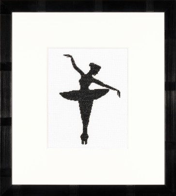LAN. Zählmusterpackung Ballett-Silhouette I 11,5x14,5cm