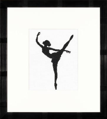 LAN. Zählmusterpackung Ballett-Silhouette II 11,5x14,5cm