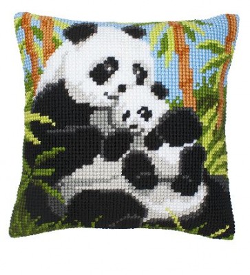 VER Kreuzstichkissenpackung Panda