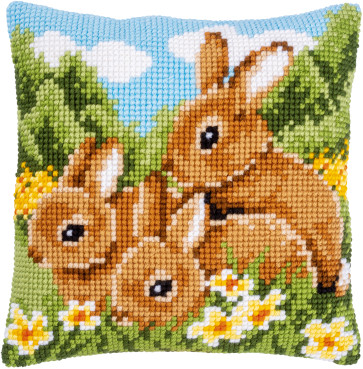 VER Kreuzstichkissenpackung Kaninchen