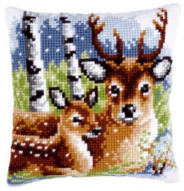 VER Kreuzstichkissenpackung Rehe