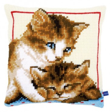 VER Kreuzstichkissenpackung Spielende Katzen