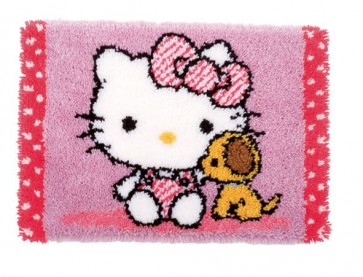 VER Knüpfteppichpackung Hello Kitty mit Hund