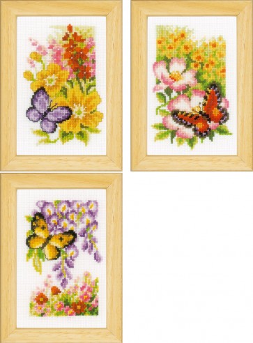 VER Miniaturenpackung Blumen & Schmetterlinge 3er Set