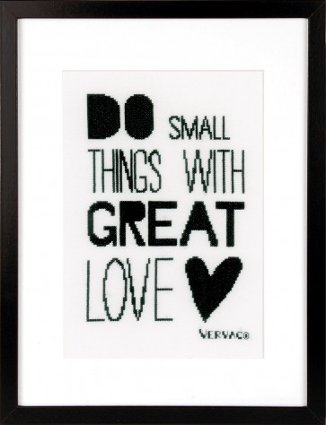 VER Zählmusterpackung Do small things with great love