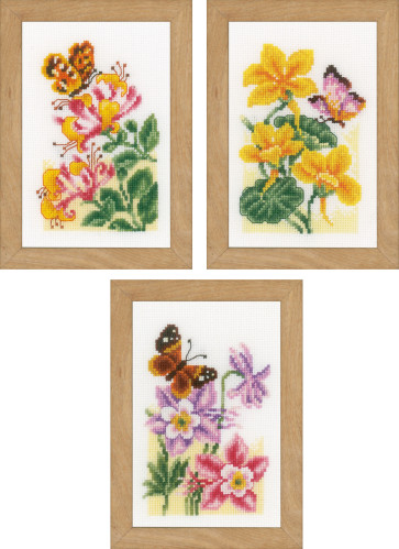 VER Miniaturenpackung Blumen 3er Set