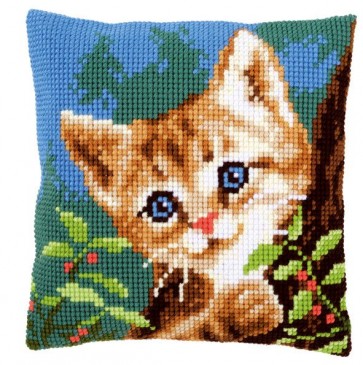 VER Kreuzstichkissenpackung Katze