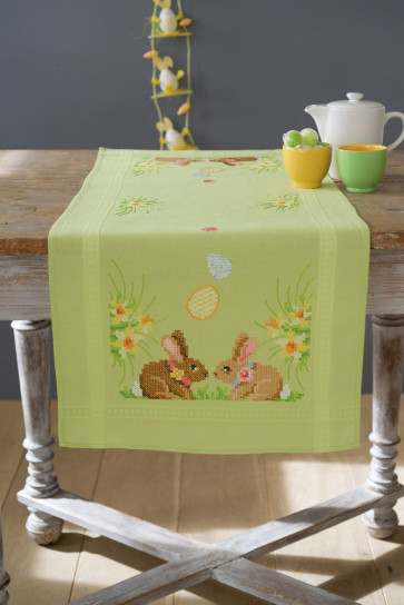 VER Bedruckter Läuferpackung Kaninchen/Ostern