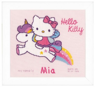 VER Zählmusterpackung Hello Kitty mit Einhorn