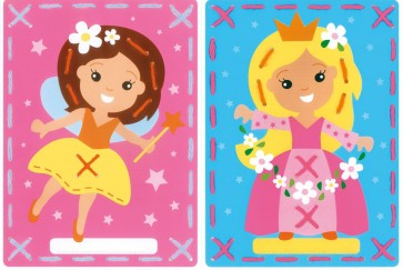 VER Stickkartenpackung Prinzessin & Fee 2er Set