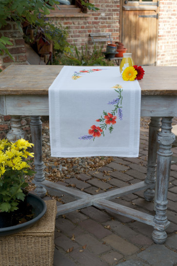VER Bedruckter Läuferpackung Blumen und Lavendel