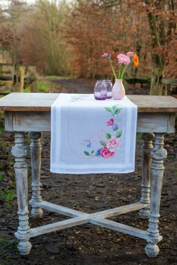 VER Bedruckter Läuferpackung Blumen & Schmetterlinge