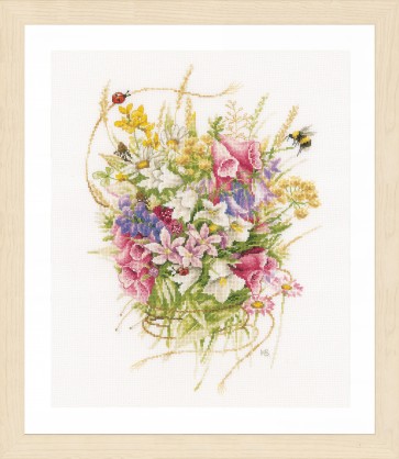 LAN. Zählmusterpackung MB Sommerblumen 30x44cm