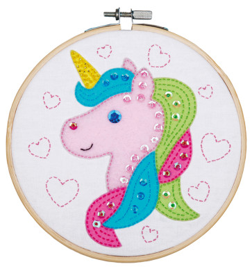 VER Bastelset mit Filz Einhorn