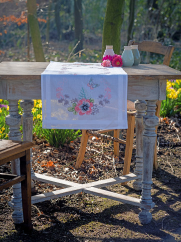VER Bedruckter Läuferpackung Pastellblumen