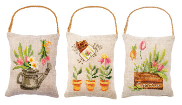VER Deko-Kissenpackung Garten 3er Set