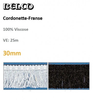 Cordonette-Franse weiß o.schw#