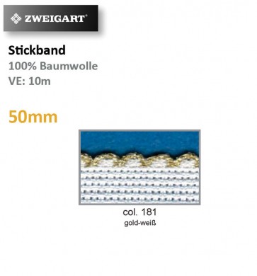 Stickband 50mm lurex #