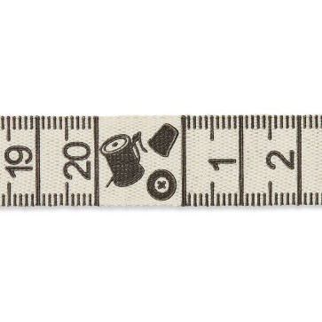 Union Knopf Bedrucktes Band 15mm - 20m