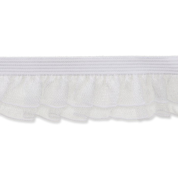 Union Knopf Elastische Rüsche 18mm - 25m