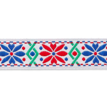 Union Knopf Webband Blumen 15mm - 15m