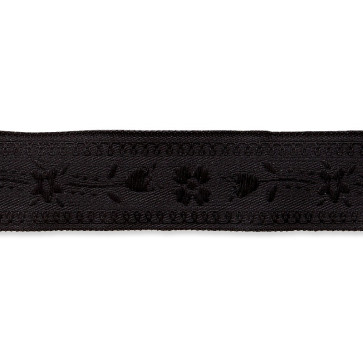 Union Knopf Jacquardborte Blumen 15mm - 15m