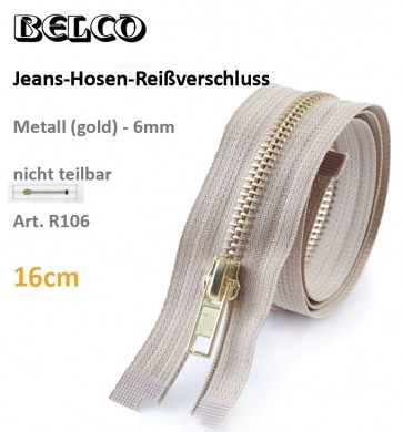 Hosenreißverschl.BELCO Jeans - gold