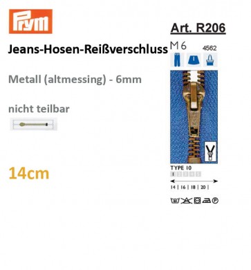 Jeans-Reißvers.PRYM,Fla-Pac, 14cm