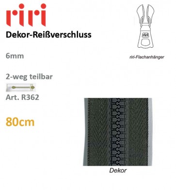 Reißverschl.RIRI-Dekor 6mm/DS-Combi#