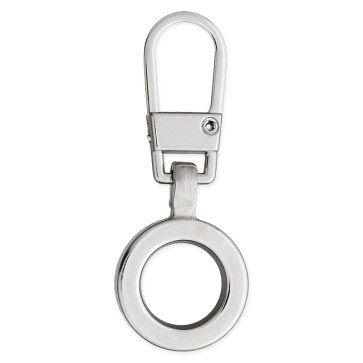 Reißverschlussanhg. "Ring"  silber